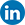 round LinkedIn symbol